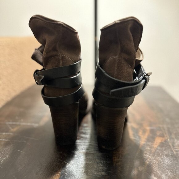 Freebird Women's Blaze Ankle Bootie, Grey Suede - Picture 2 of 6